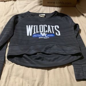 Uk wildcats cropped long sleeve shirt